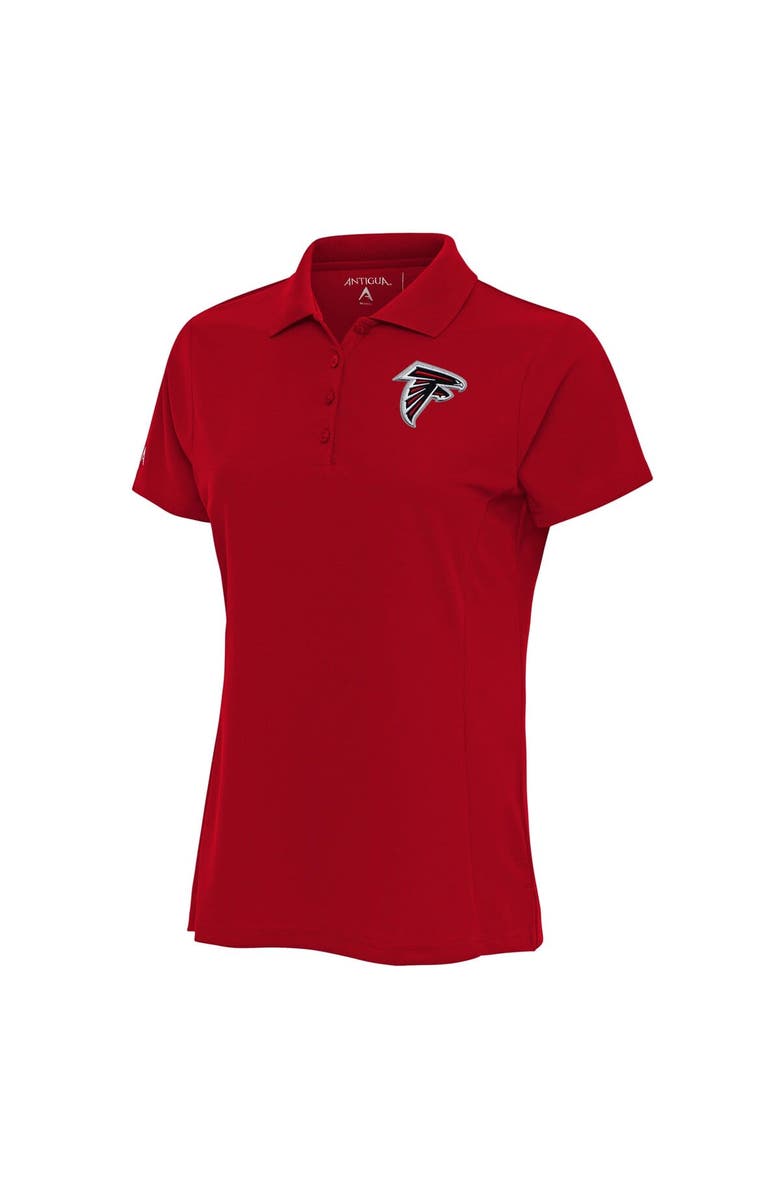 ANTIGUA Women's Antigua Red Atlanta Falcons Team Logo Legacy Pique Polo, Main, color,