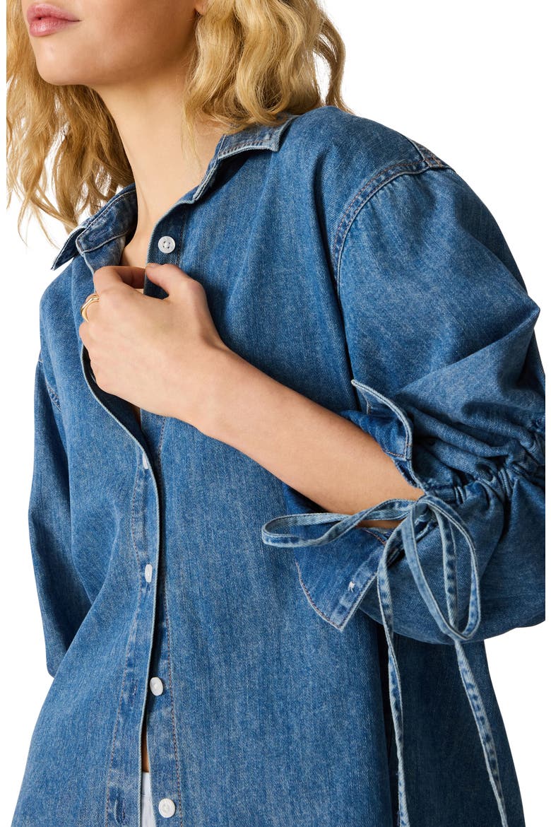 Merrit Denim Button-Up Shirt, Alternate, color, ARCTIC BLUE