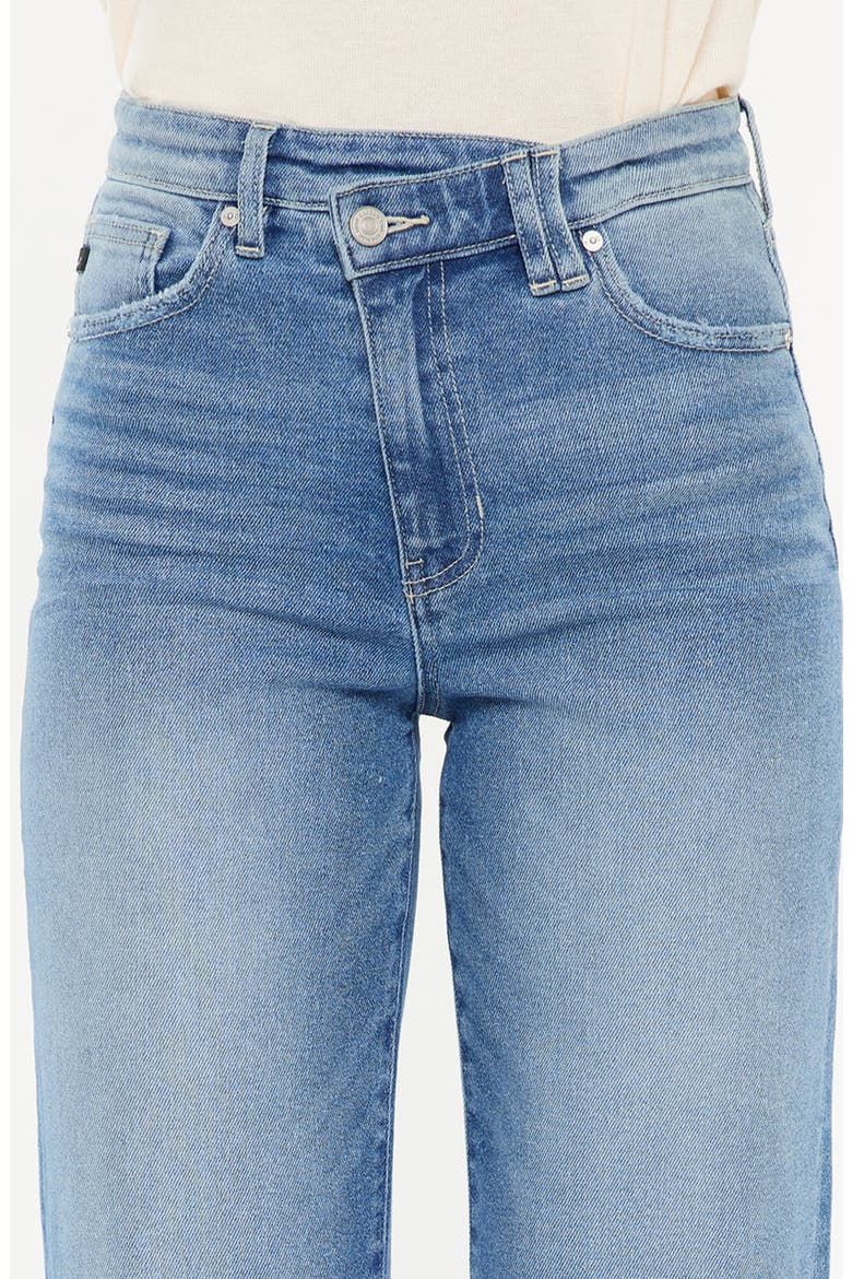 Bethany High Rise 90's Criss Cross Straight Leg Jeans, Alternate, color, Medium Wash