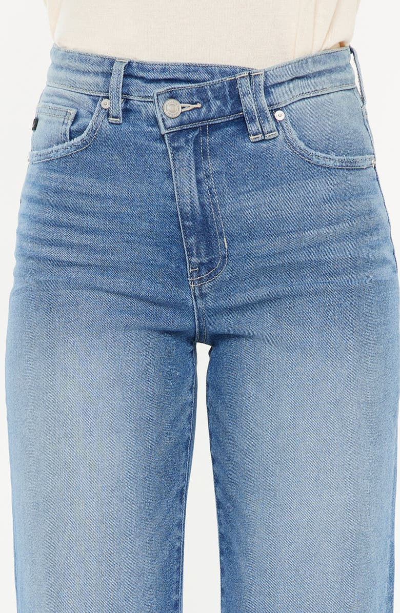 KanCan Bethany High Rise 90's Criss Cross Straight Leg Jeans, Alternate, color,