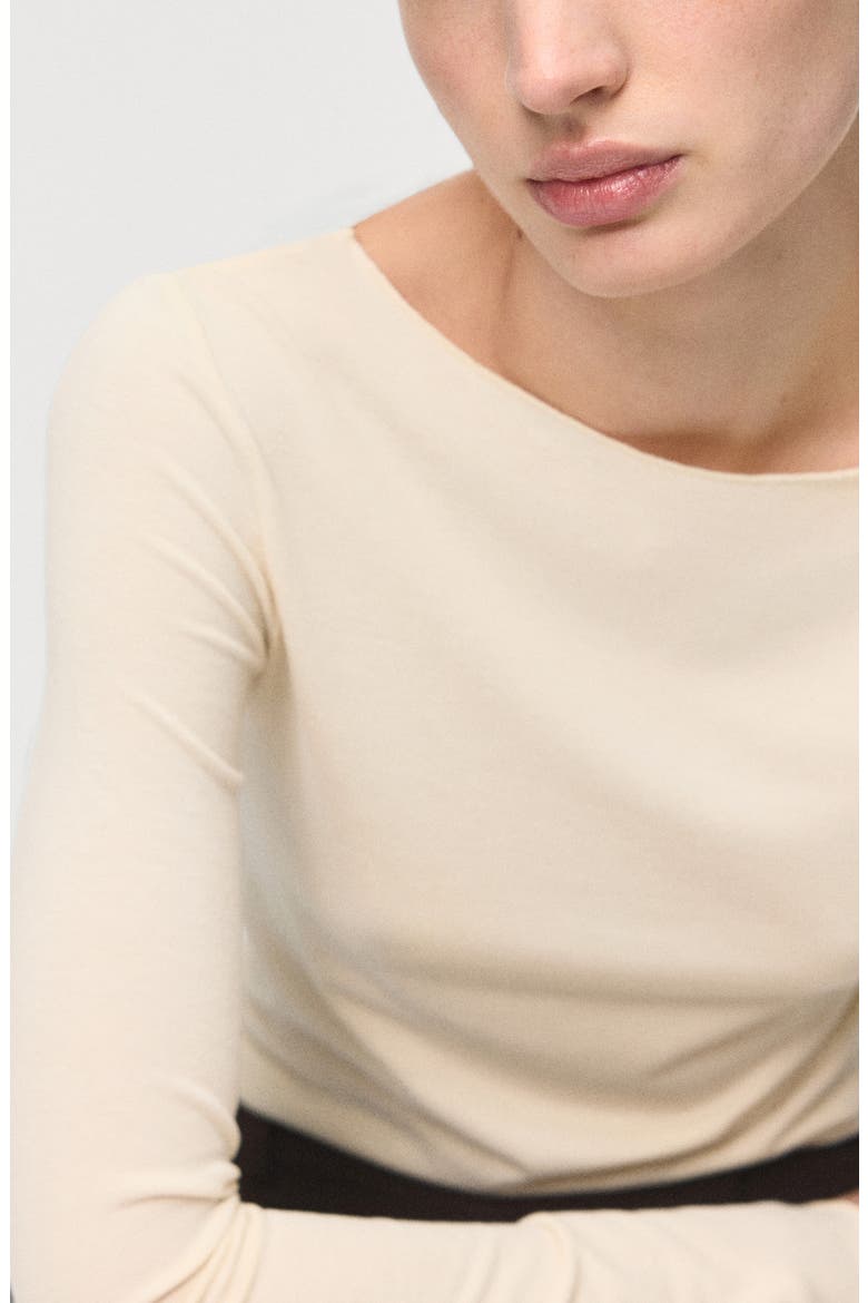 Boatneck Top, Alternate, color, VANILLA