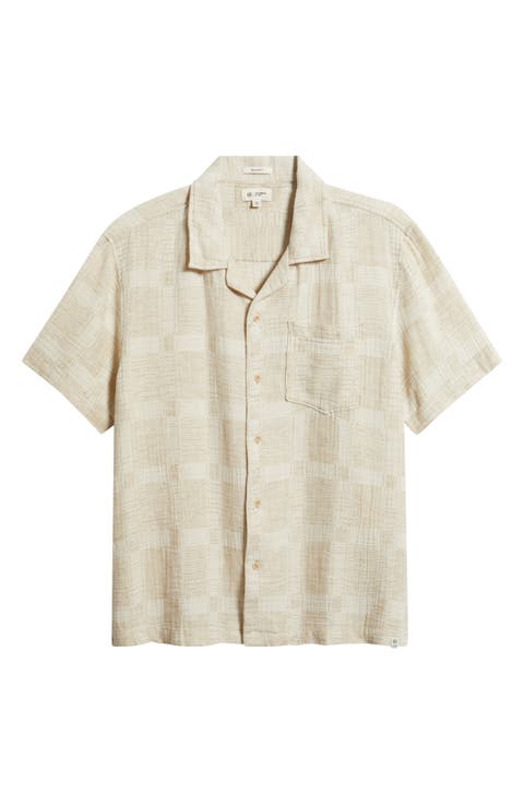 Foster Cotton Blend Camp Shirt