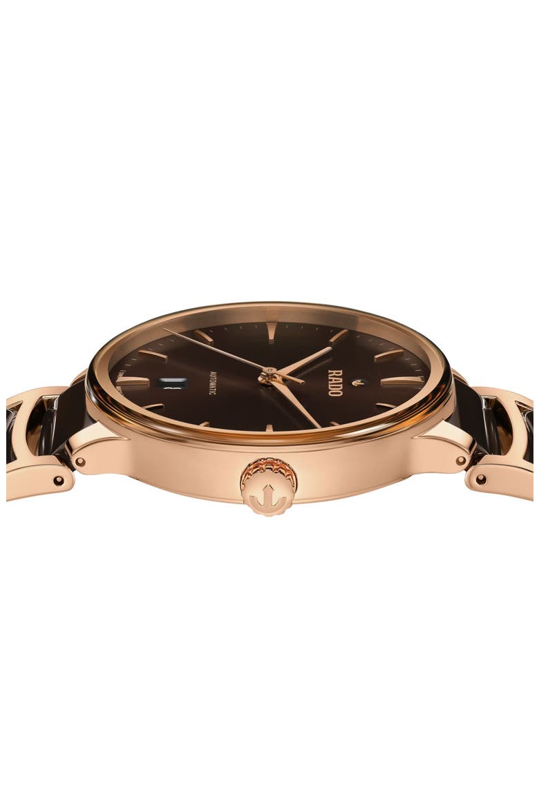 Centrix Automatic Bracelet Watch, 39.5mm, Alternate, color, BROWN