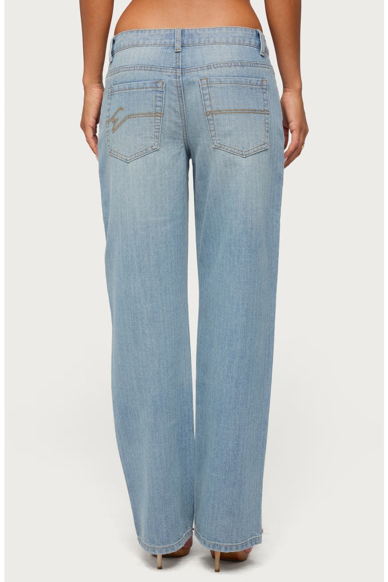 Cresida Low Rise Straight Leg Jeans, Alternate, color, LIGHT-BLUE-WASHED