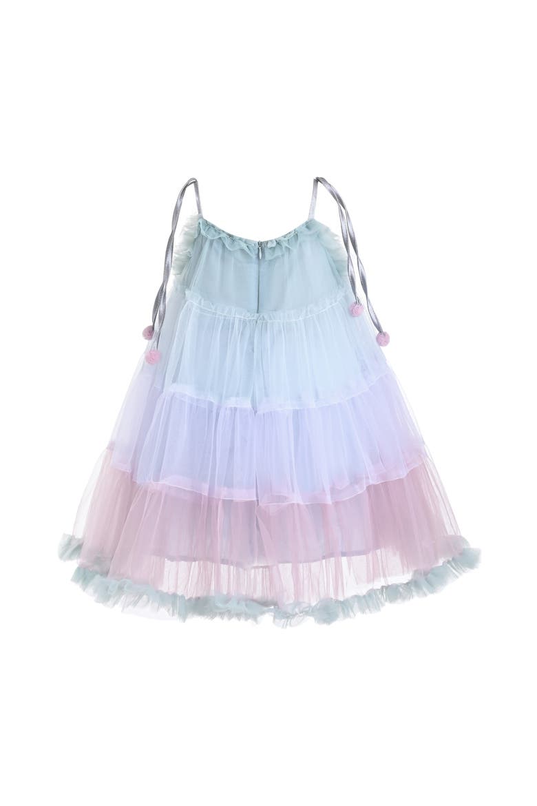 Virelle Gradient Tulle Dress, Alternate, color, Light Blue