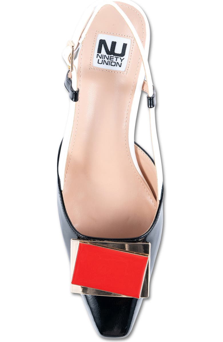 NINETY UNION Maddie Pointed Toe Slingback Pump, Alternate, color, Black Multi