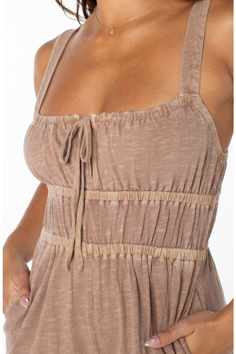 Clover Jumpsuit, Alternate, color, BROWNIE