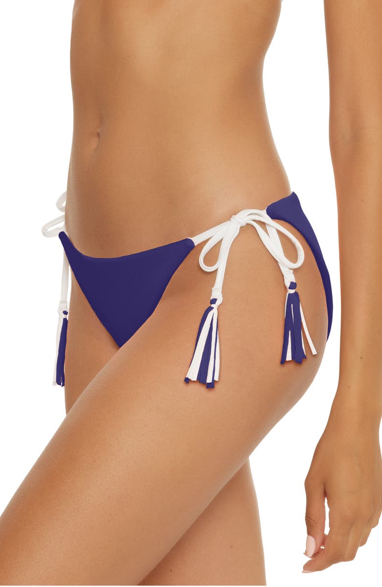 Becca Modern Edge Reversible Bikini Bottoms, Alternate, color, Starry Night