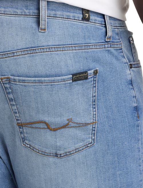 7 For All Mankind Big & Tall Light Wash Jeans In Blue