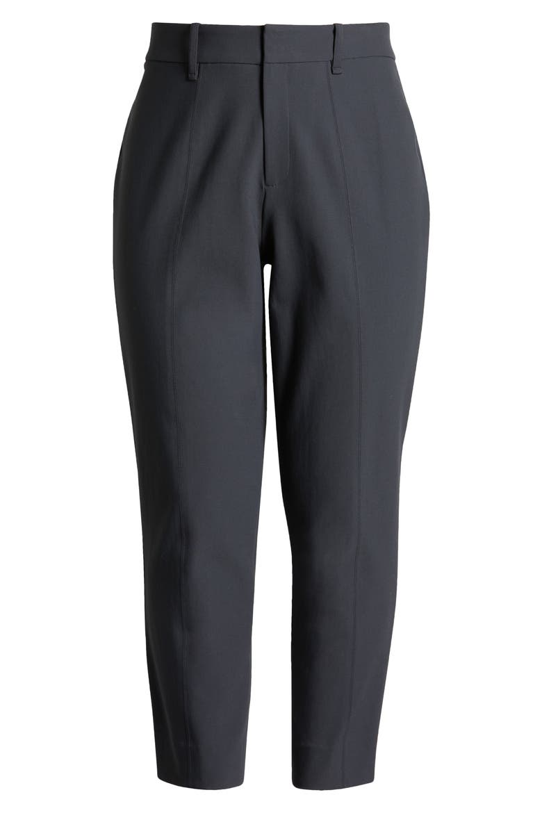 High Waist Cigarette Pants, Alternate, color, CHARCOAL