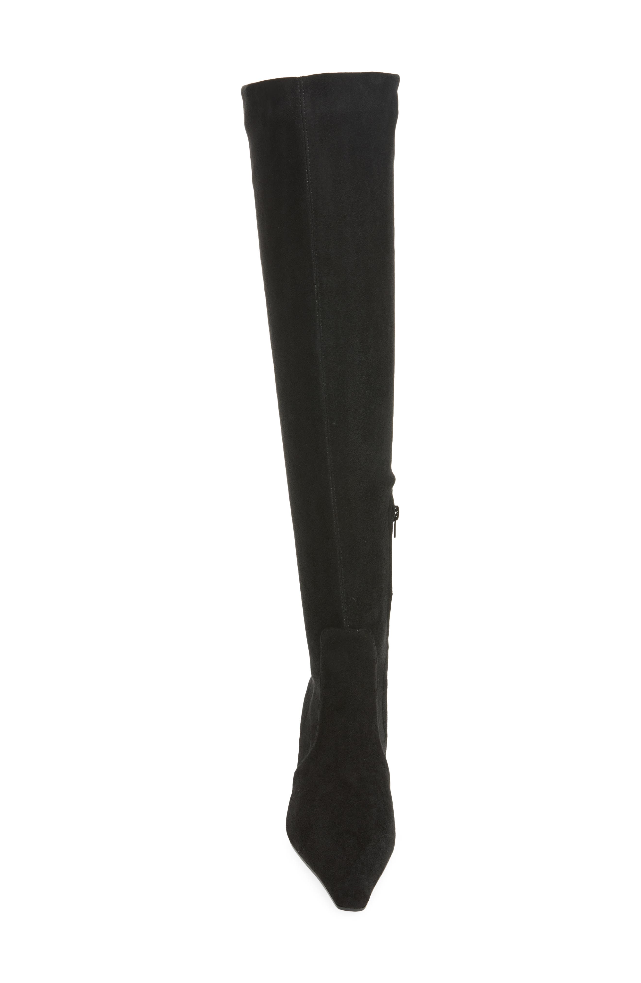 Liminal Pointed Toe Boot, Alternate, color, BLACK SUEDE