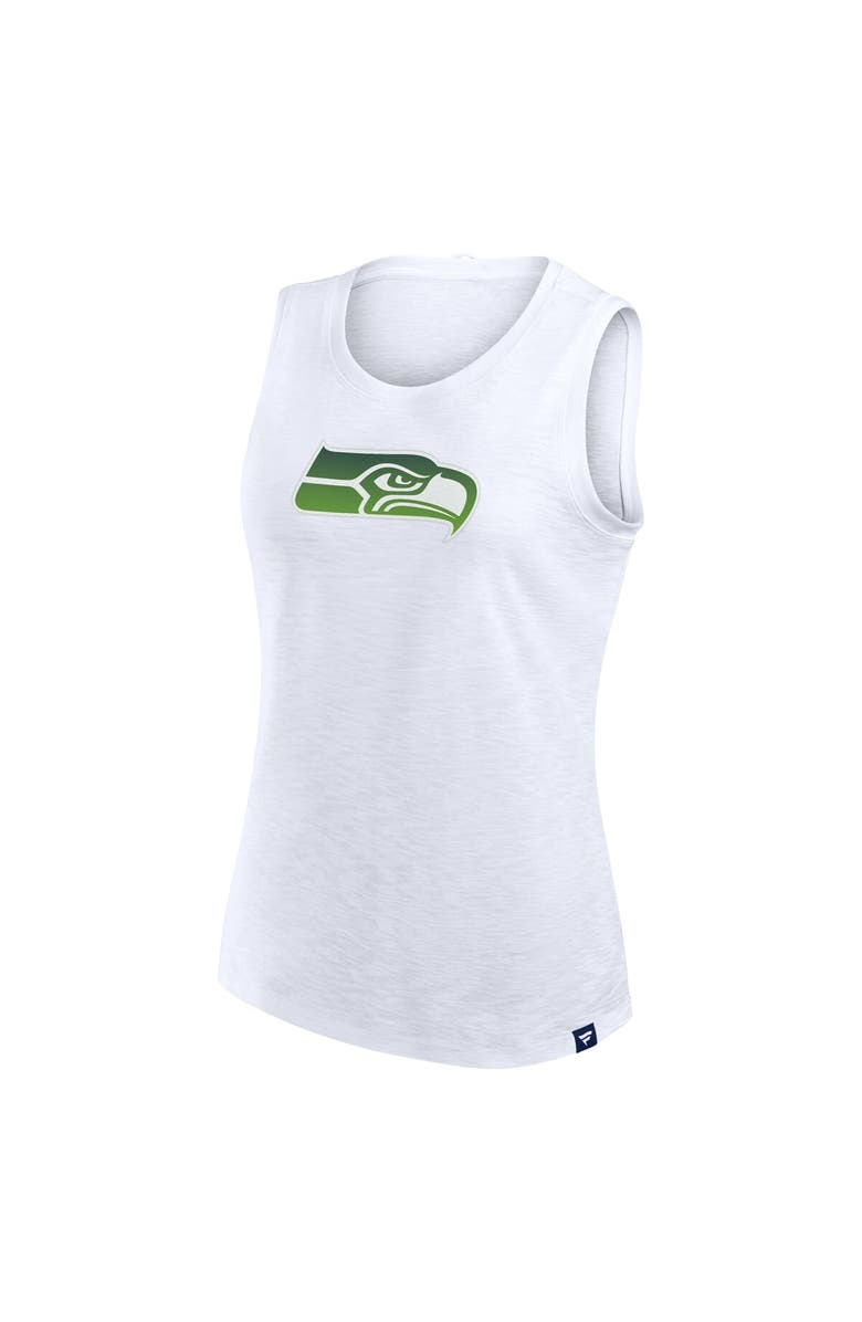 FANATICS Women's Fanatics  White Seattle Seahawks Slub Tank Top, Alternate, color, White