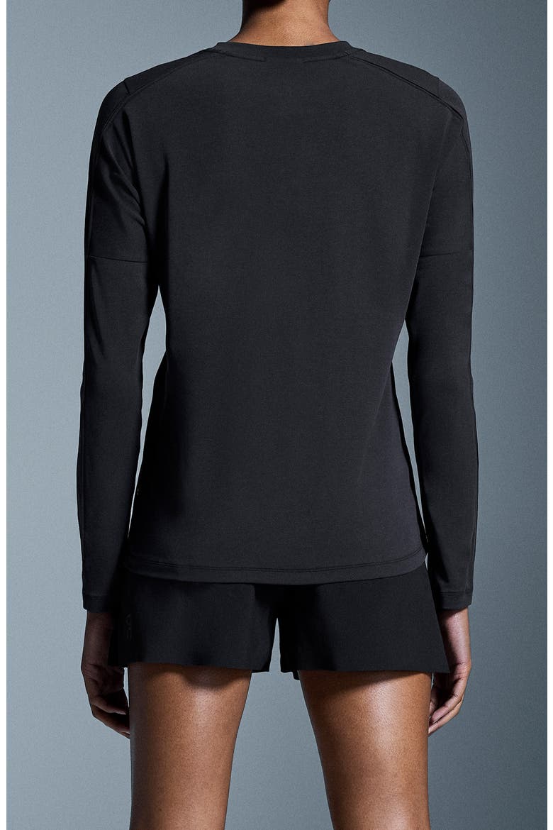 Focus-T Long Sleeve Performance T-Shirt, Alternate, color, BLACK