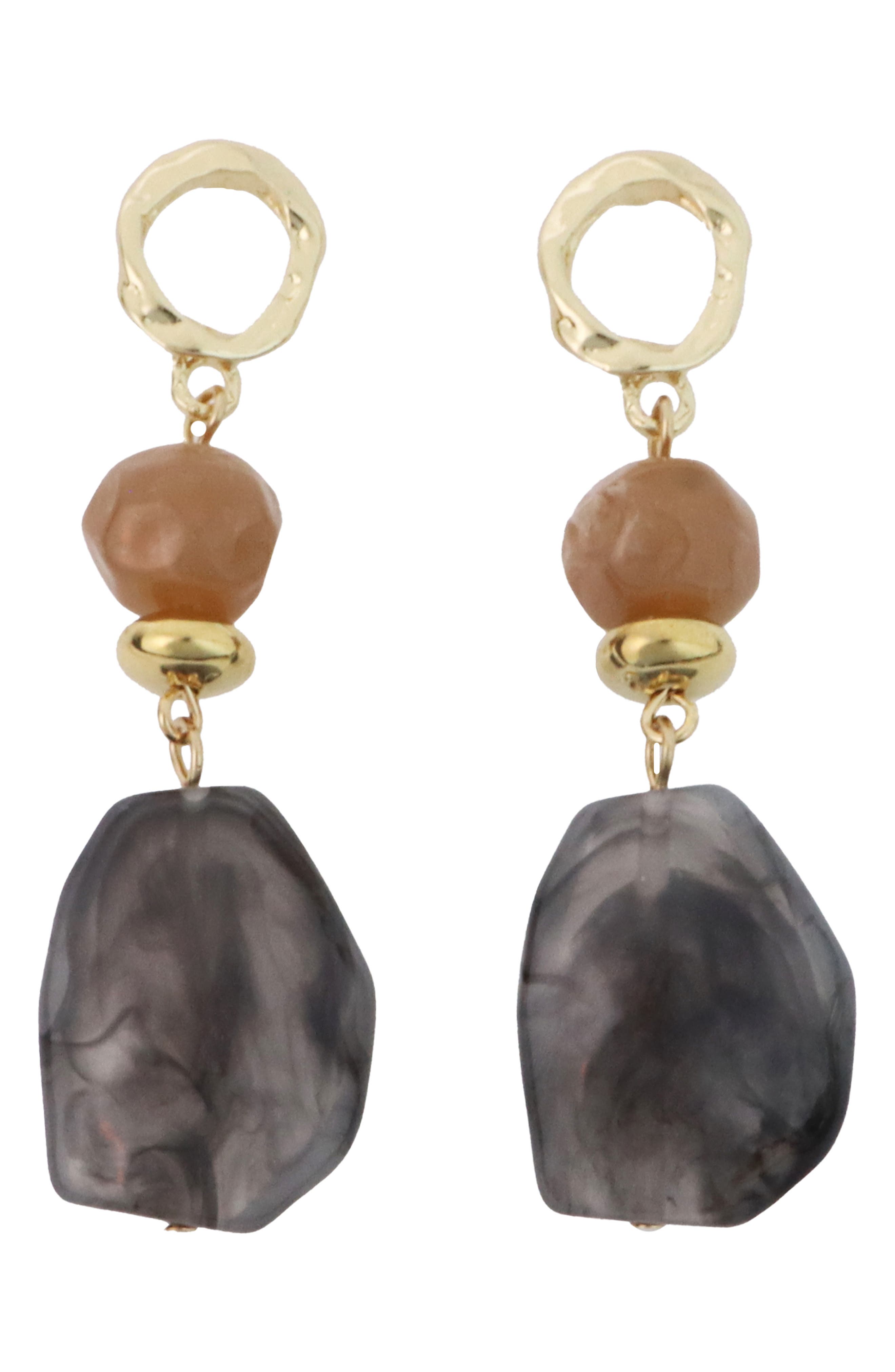 Resin Linear Drop Earrings