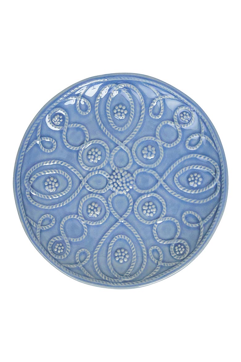Jardins du Monde Set of 4 Side/Cocktail Plates, Alternate, color, CHAMBRAY