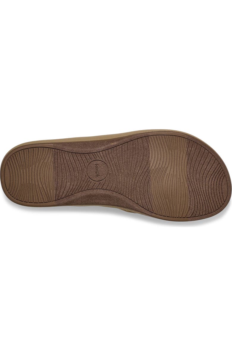 Sanuk Cosmic Seas Water Friendly Flip Flop, Alternate, color, Tan