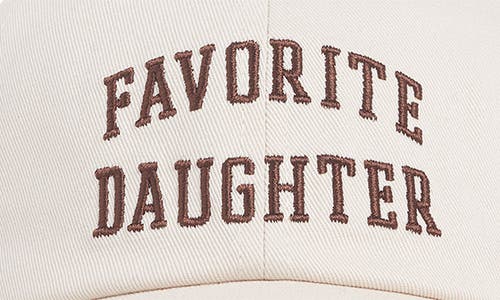 Favorite Daughter All Caps Logo Baseball Cap In Neutral
