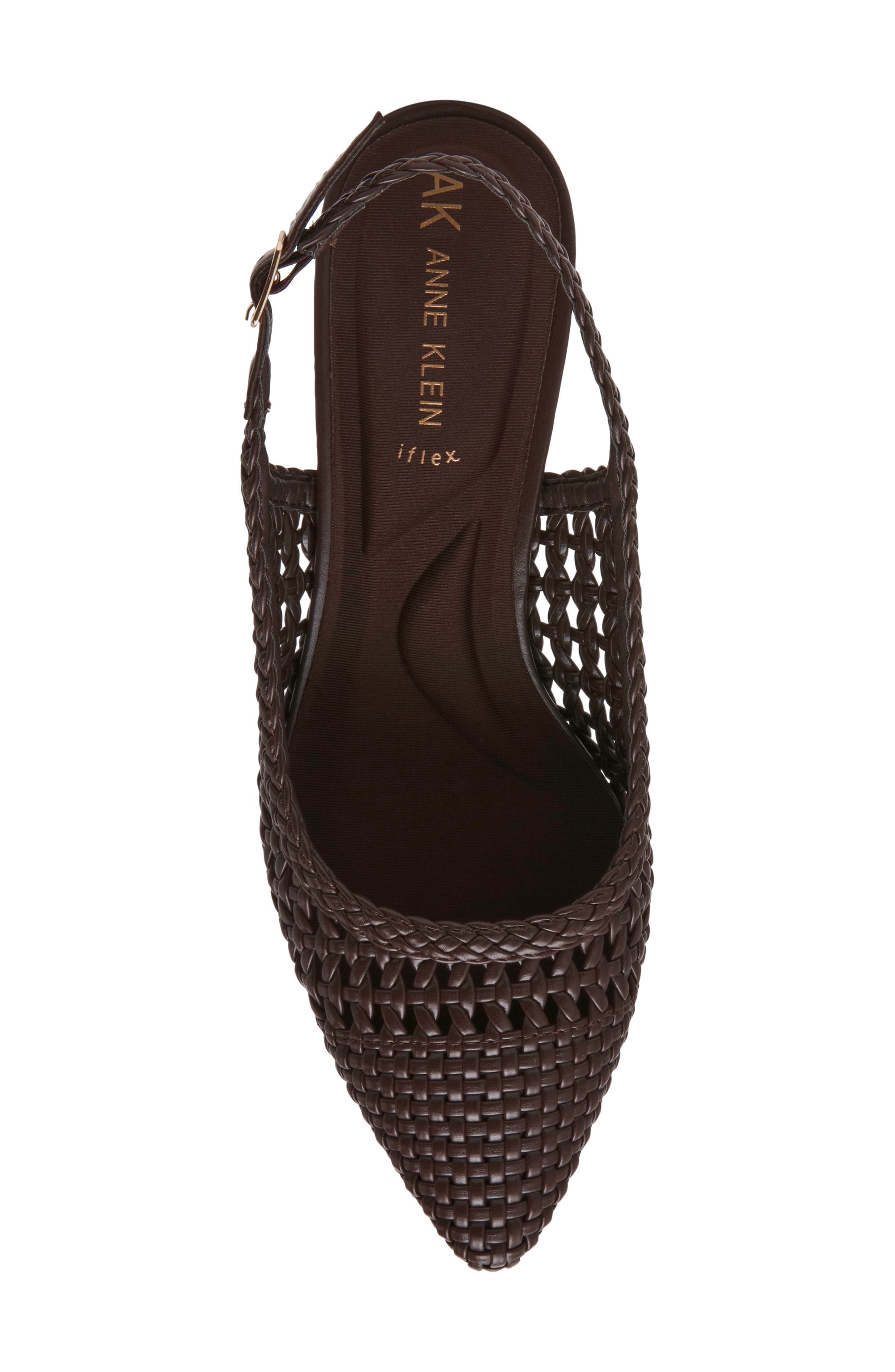 Anne Klein Irvina Kitten Heel Pump, Alternate, color, Chocolate Nappa Pu