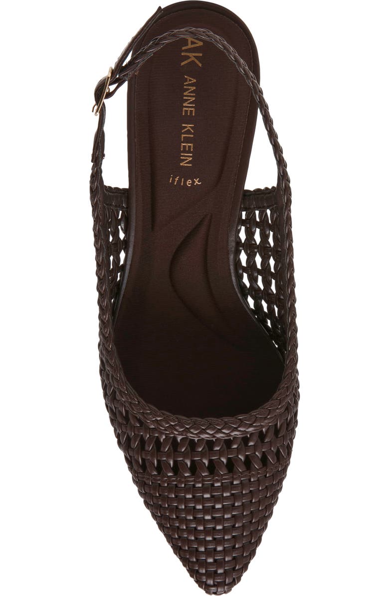 Anne Klein Irvina Kitten Heel Pump, Alternate, color, Chocolate Nappa Pu