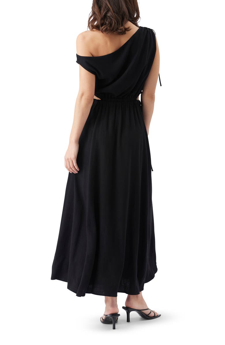 Ripe Maternity Presley Off Shoulder Dress, Alternate, color, Black
