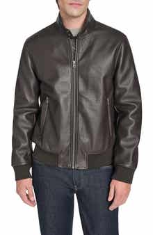 Cole Haan Signature Faux Leather Bomber Jacket