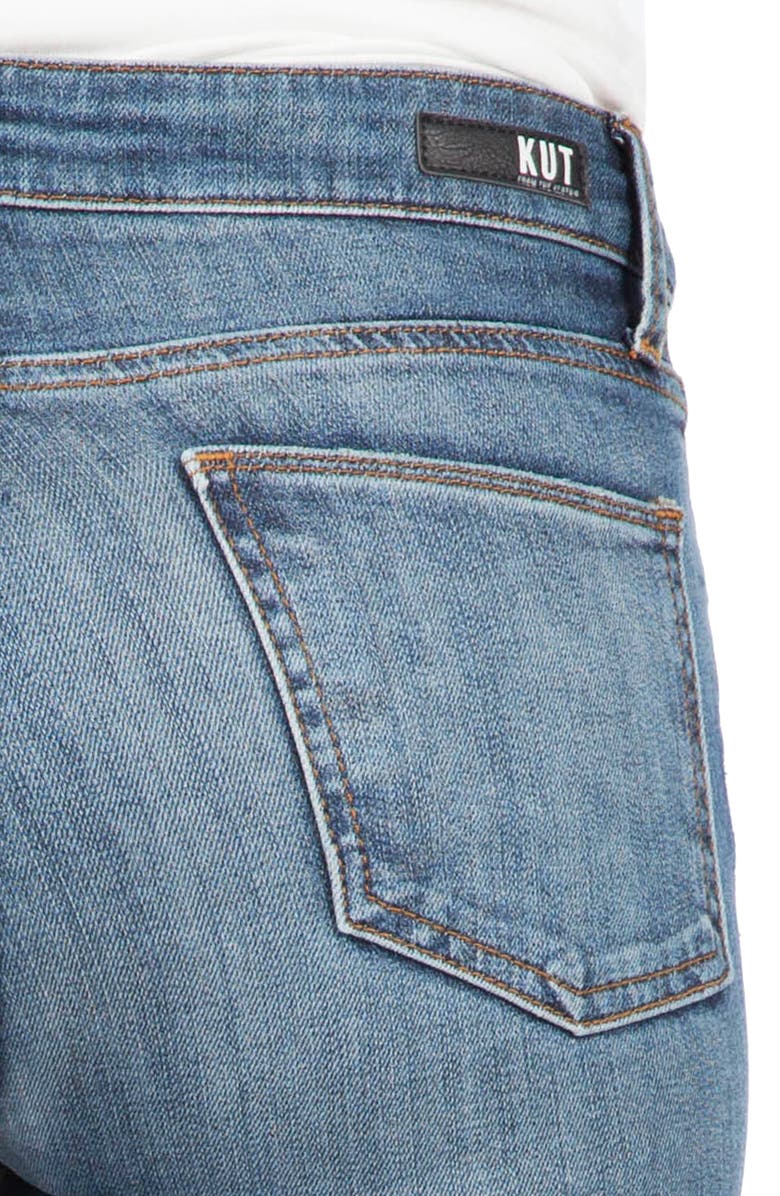 KUT from the Kloth Reese High Waist Ankle Straight Leg Jeans, Alternate, color, 