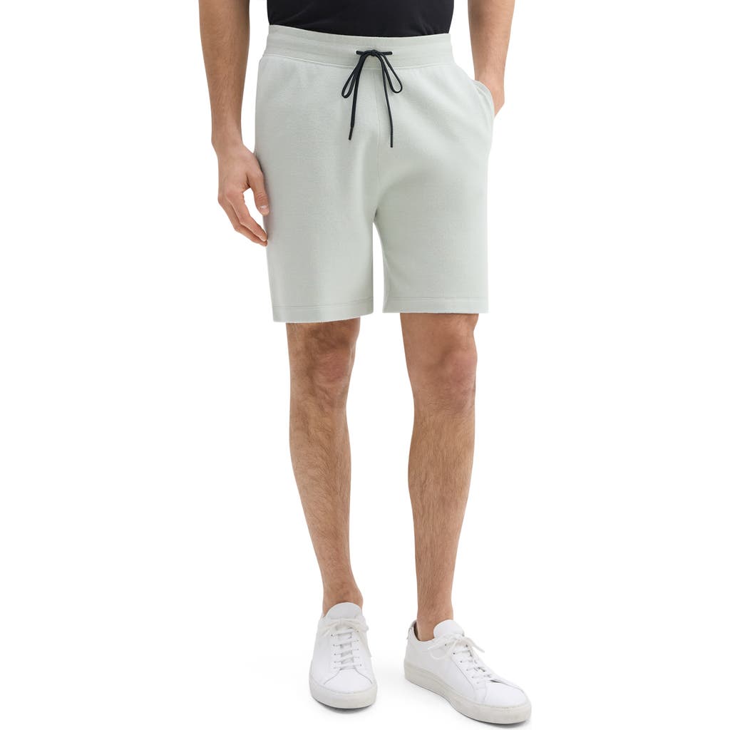 Theory Regular Fit Sweat Shorts In Light Greenstone