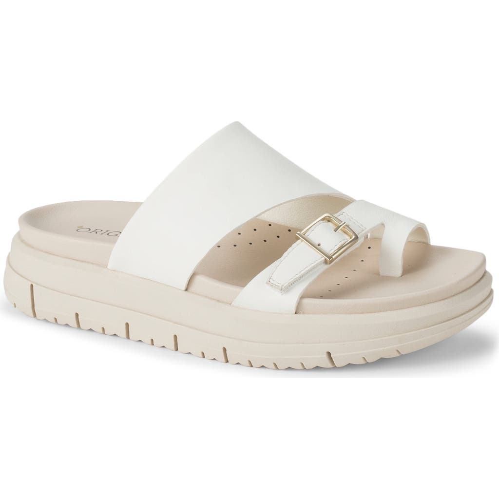 Baretraps Henrika Slide Sandal In Off White Leather