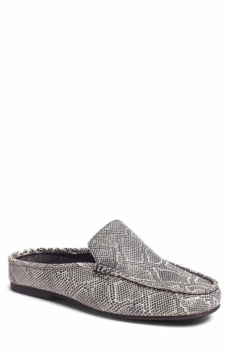 CARLOS SANTANA Hector Snake Embossed Leather Mule