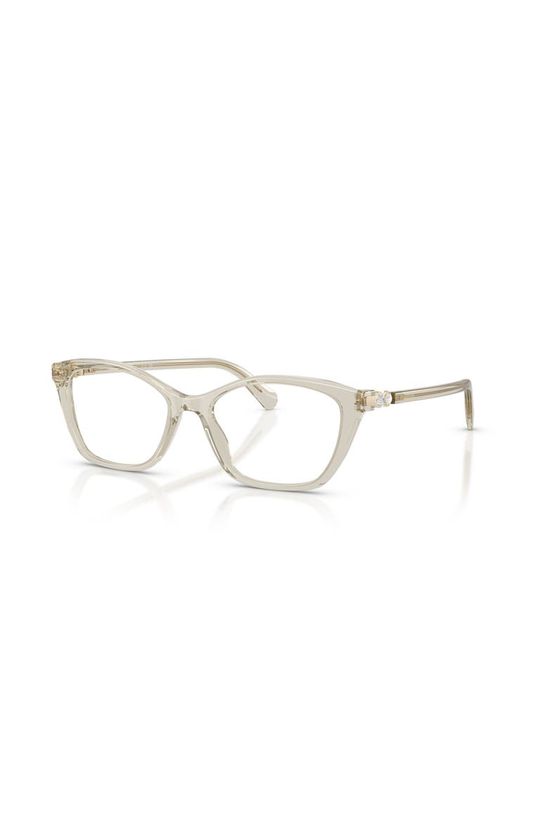54mm Rectangle optical glasses, Main, color, Beige