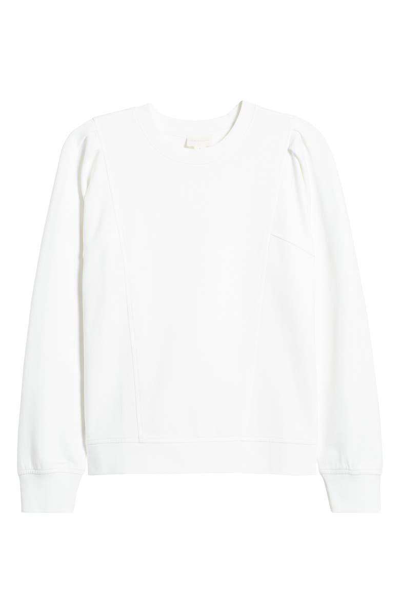 Caslon<sup>®</sup> Seam Accent Cotton Sweatshirt, Alternate, color,
