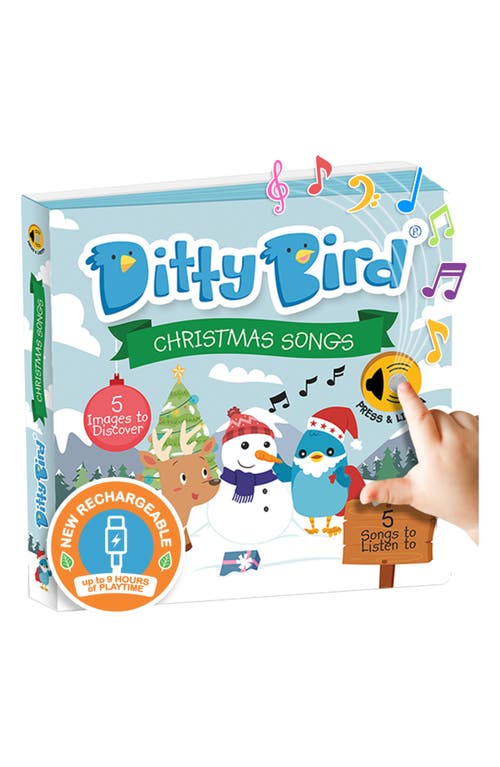 Ditty Bird Kids' Christmas Songs Interactive Musical Sound Book in Blue  product