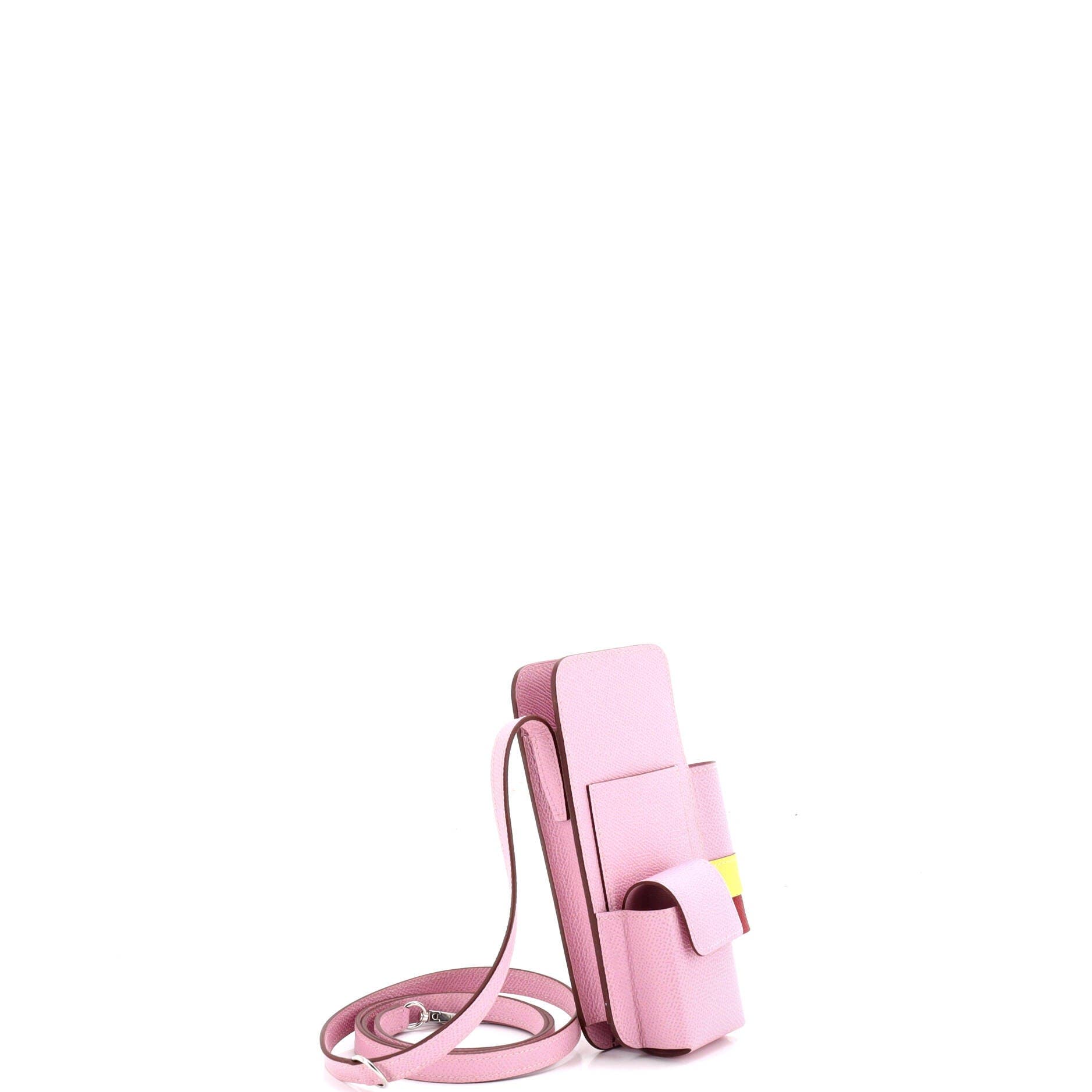 Pre-Owned Hermes Hermesway Phone Case Crossbody Bag Epsom, Alternate, color, Mauve Sylvestre