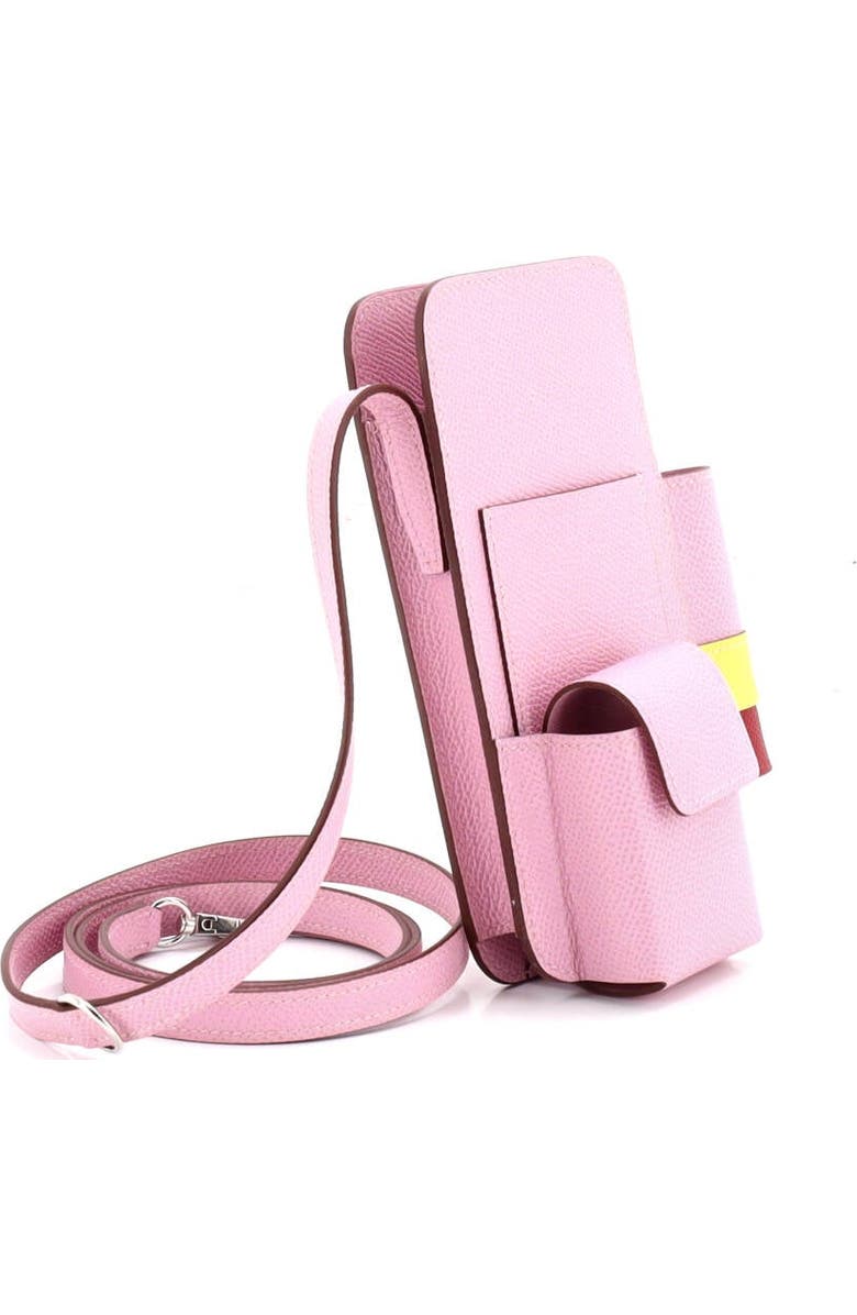 Pre-Owned Hermes Hermesway Phone Case Crossbody Bag Epsom, Alternate, color, Mauve Sylvestre
