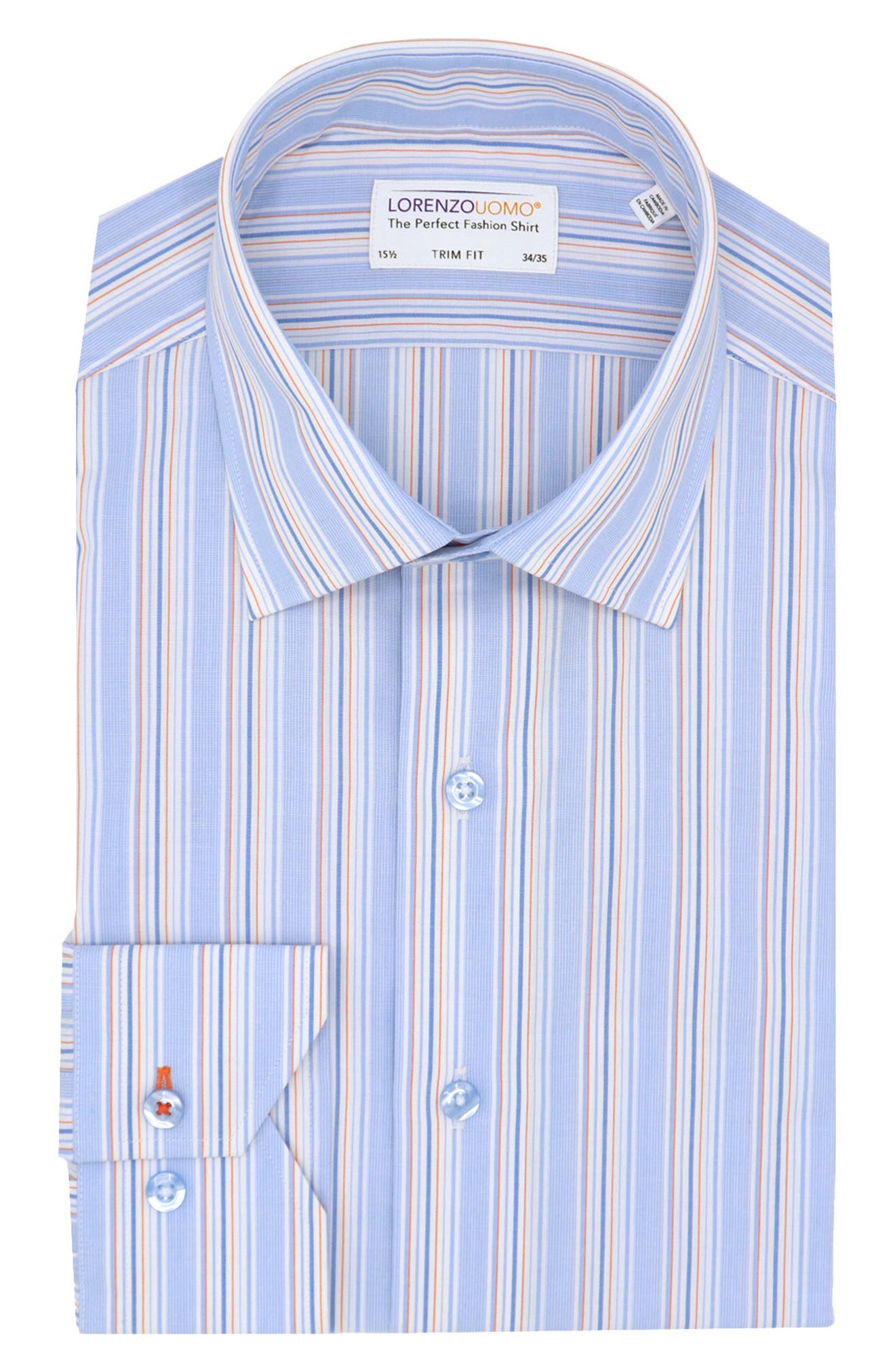 Lorenzo Uomo Multi Stripe Trim Fit Dress Shirt (Men) | Nordstromrack