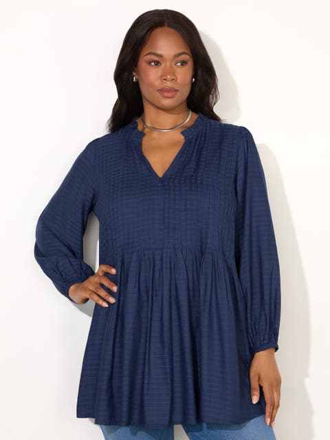 Pintuck Tunic