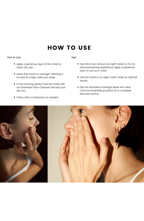 Comune Revitalize Overnight Mask
