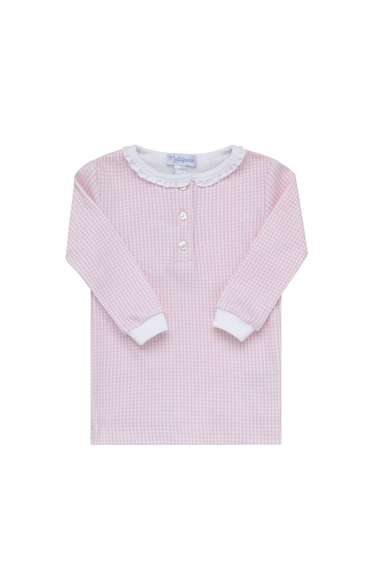 Nellapima Pink Gingham Baby Pajamas - Baby, Alternate, color, Pink