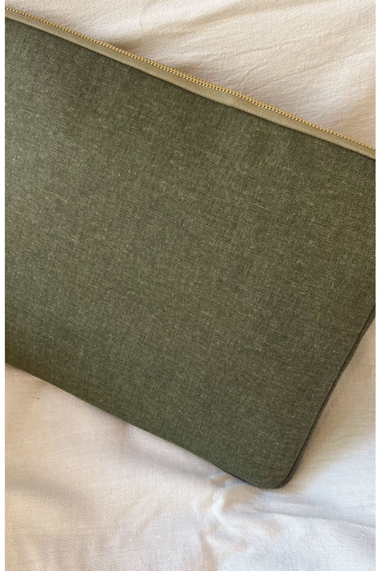 Zipped Canvas Laptop Case - for 13", 14", Alternate, color, Green