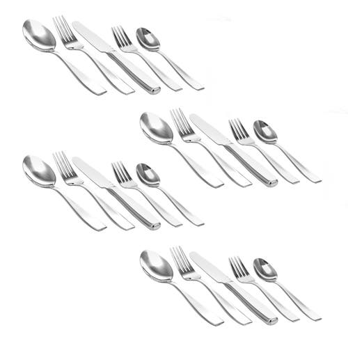 Gibson Castleford 20 Peice Flatware Set In Silver