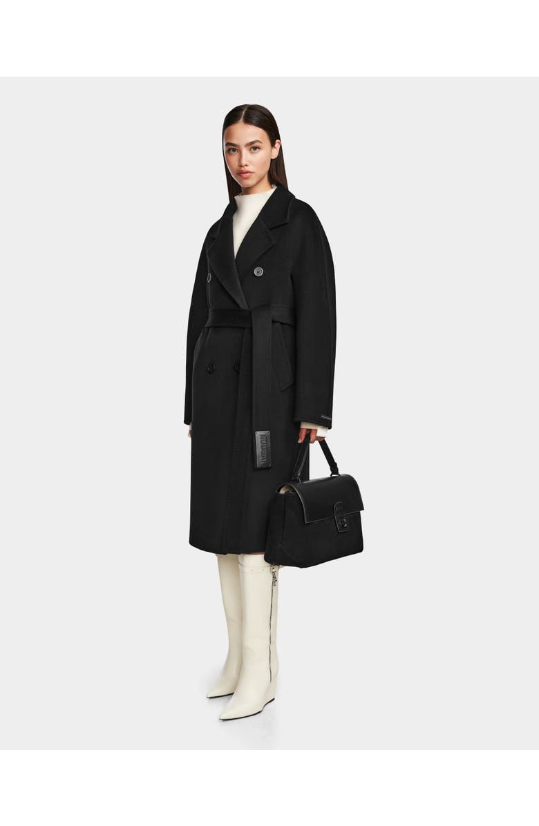 Rudsak KOURT W Women's Black Double-Breasted Wool Coat by RUDSAK, Alternate, color, Black