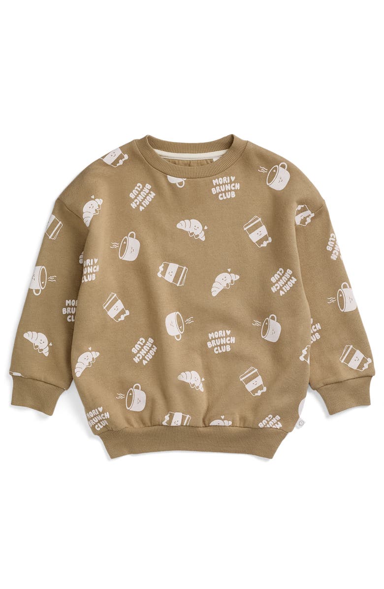 MORI Oversized Sweatshirt, Main, color, Sesame & Gardenia