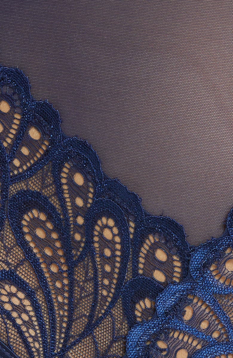 Oh La La Cheri Melody Mesh & Lace Teddy, Alternate, color, 