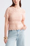 Treasure & Bond Pointelle Cotton Crewneck Sweater