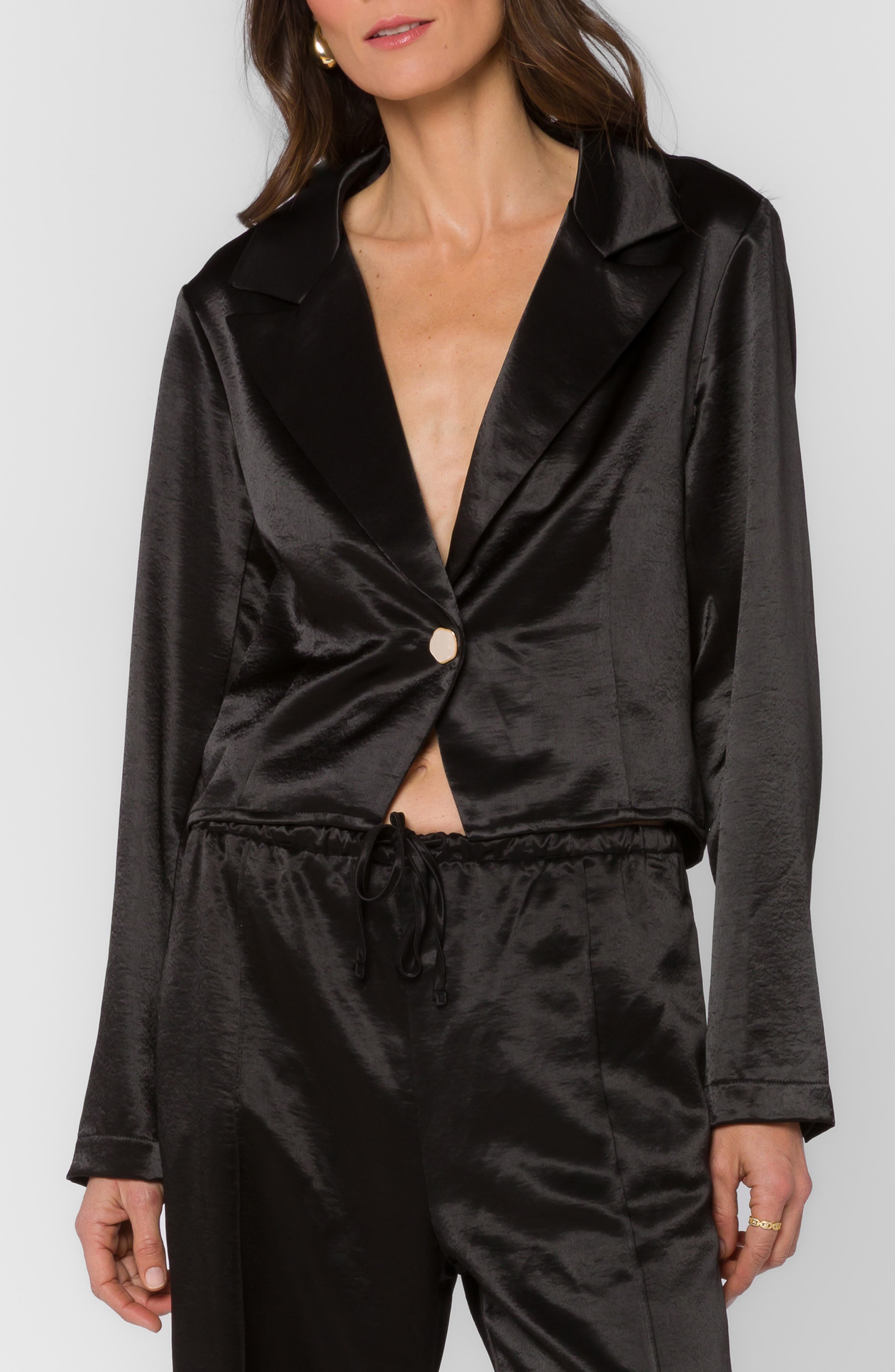 Lito Cropped Tuxedo Jacket