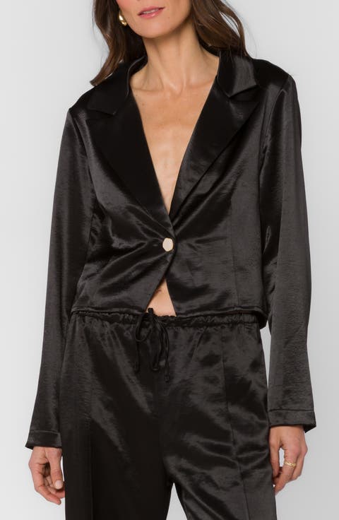 Lito Cropped Tuxedo Jacket