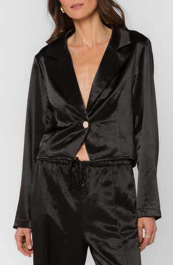Lito Cropped Tuxedo Jacket