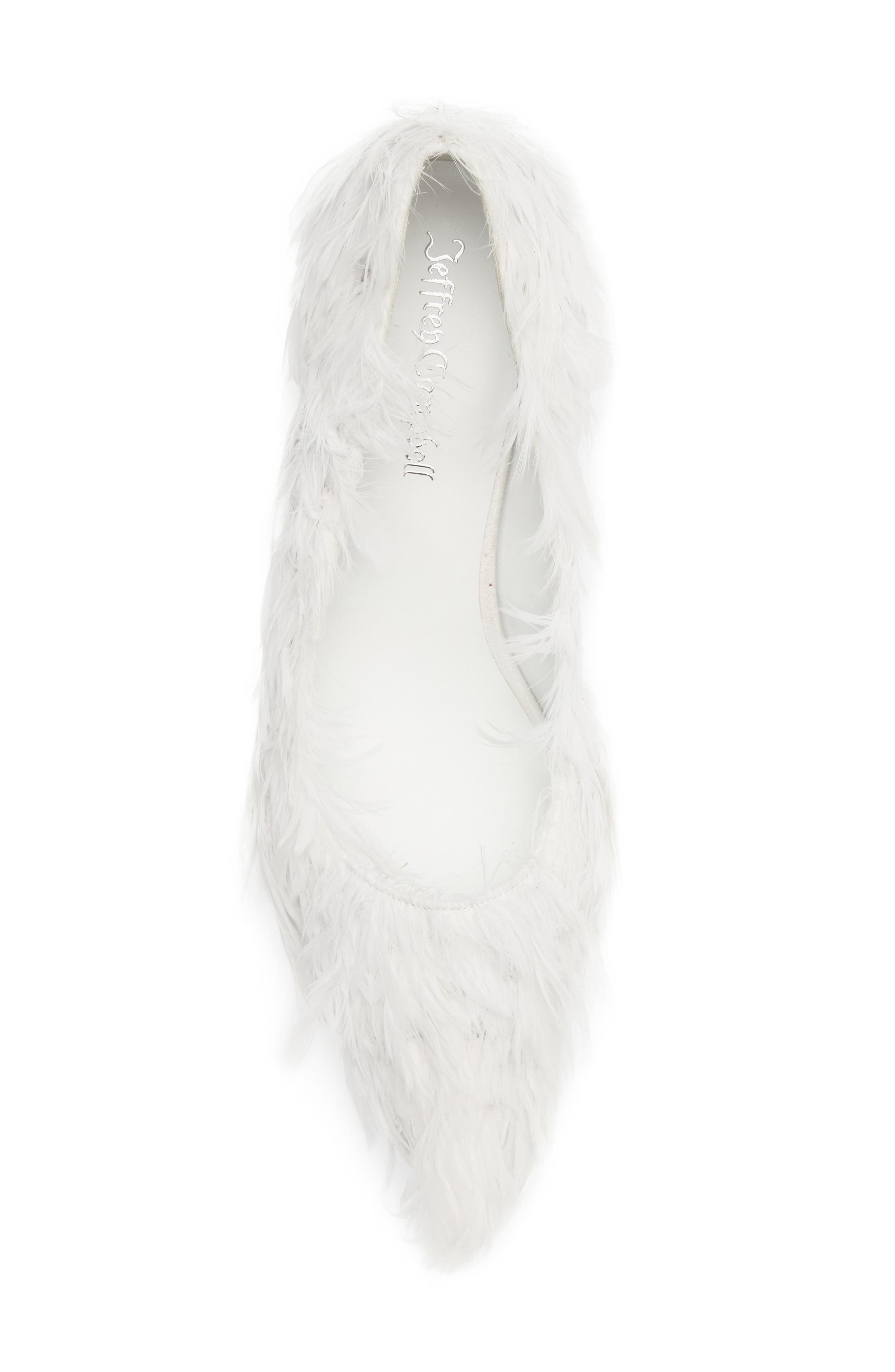 Nesting Pointed Toe Pump, Alternate, color, WHITE