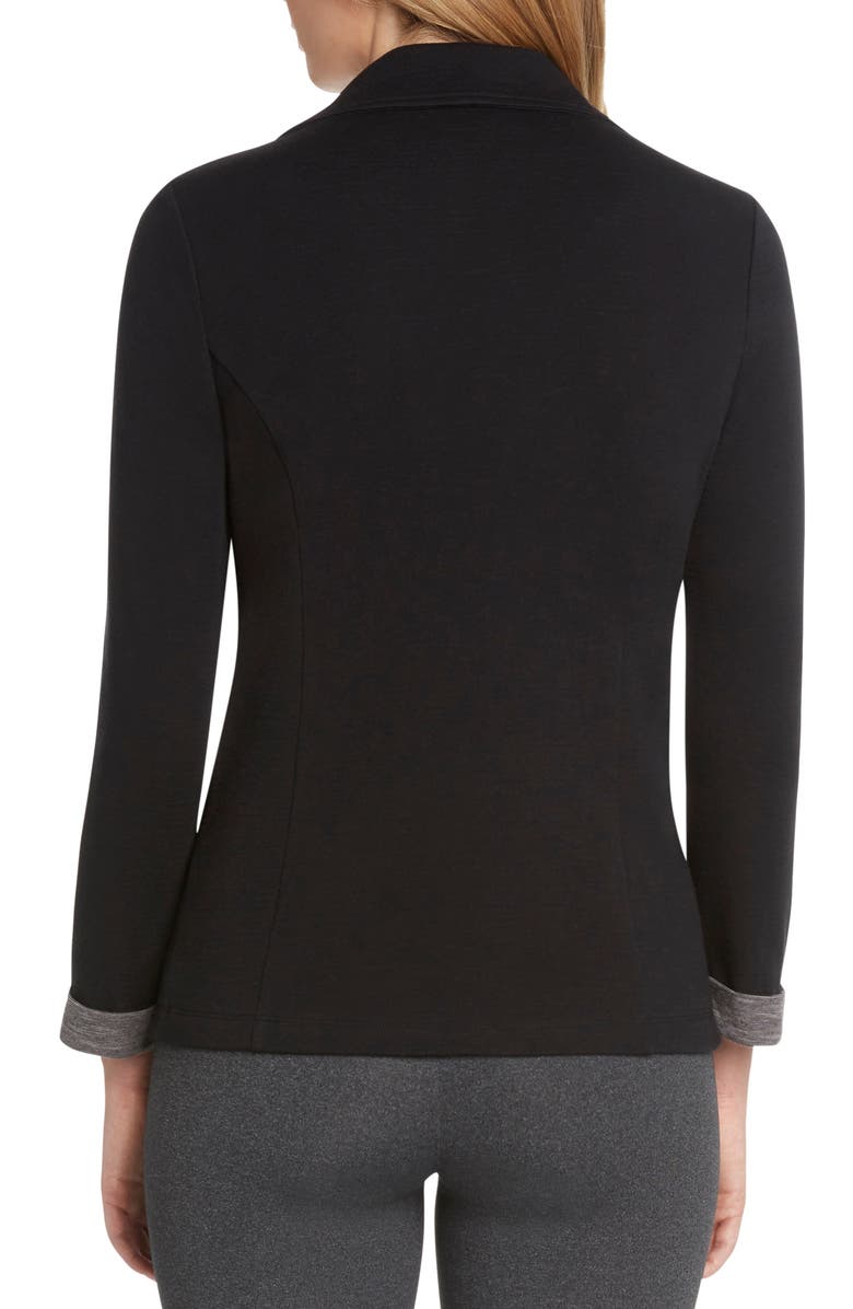 matty m. Notched Collar Knit Blazer, Alternate, color, 