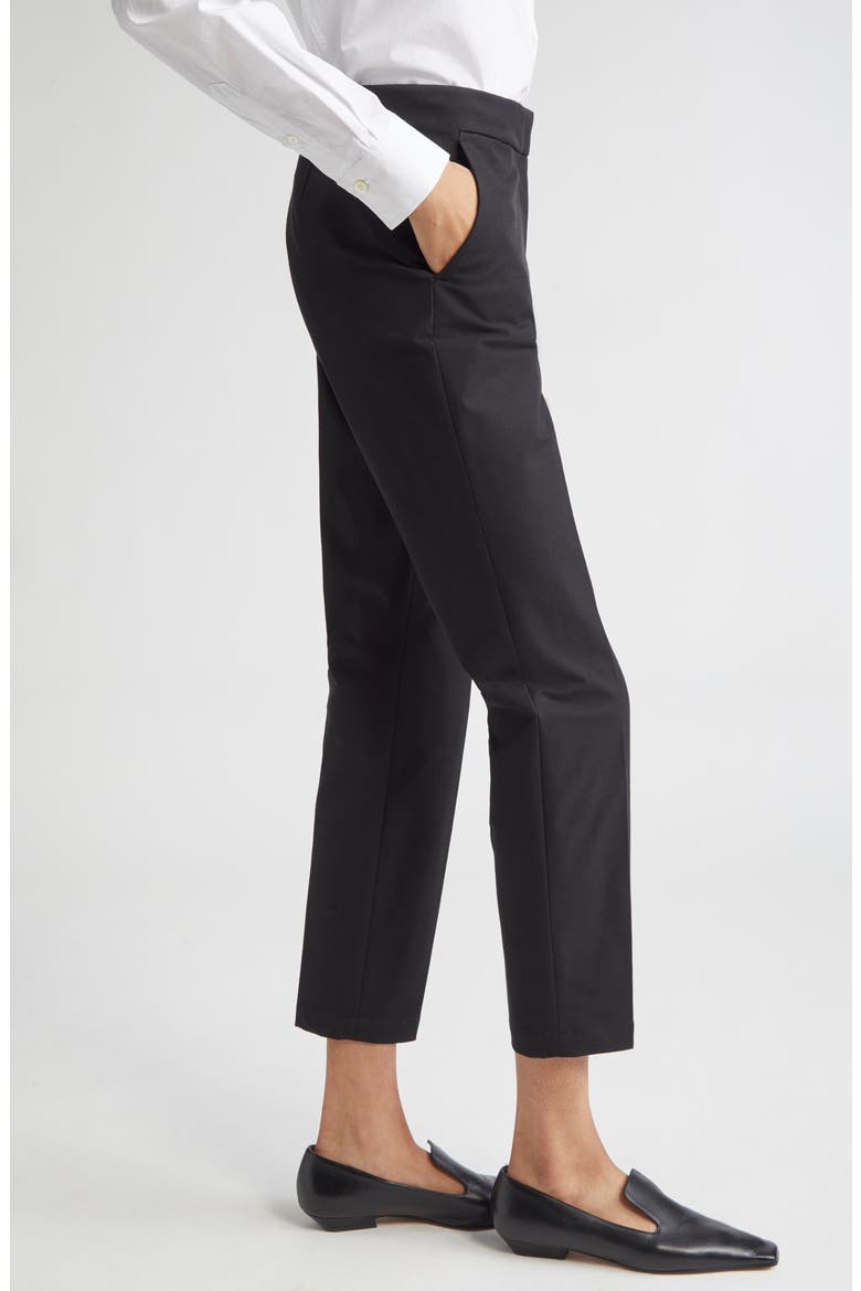 Manhattan Techno Stretch Twill Ankle Skinny Pants, Alternate, color, BLACK